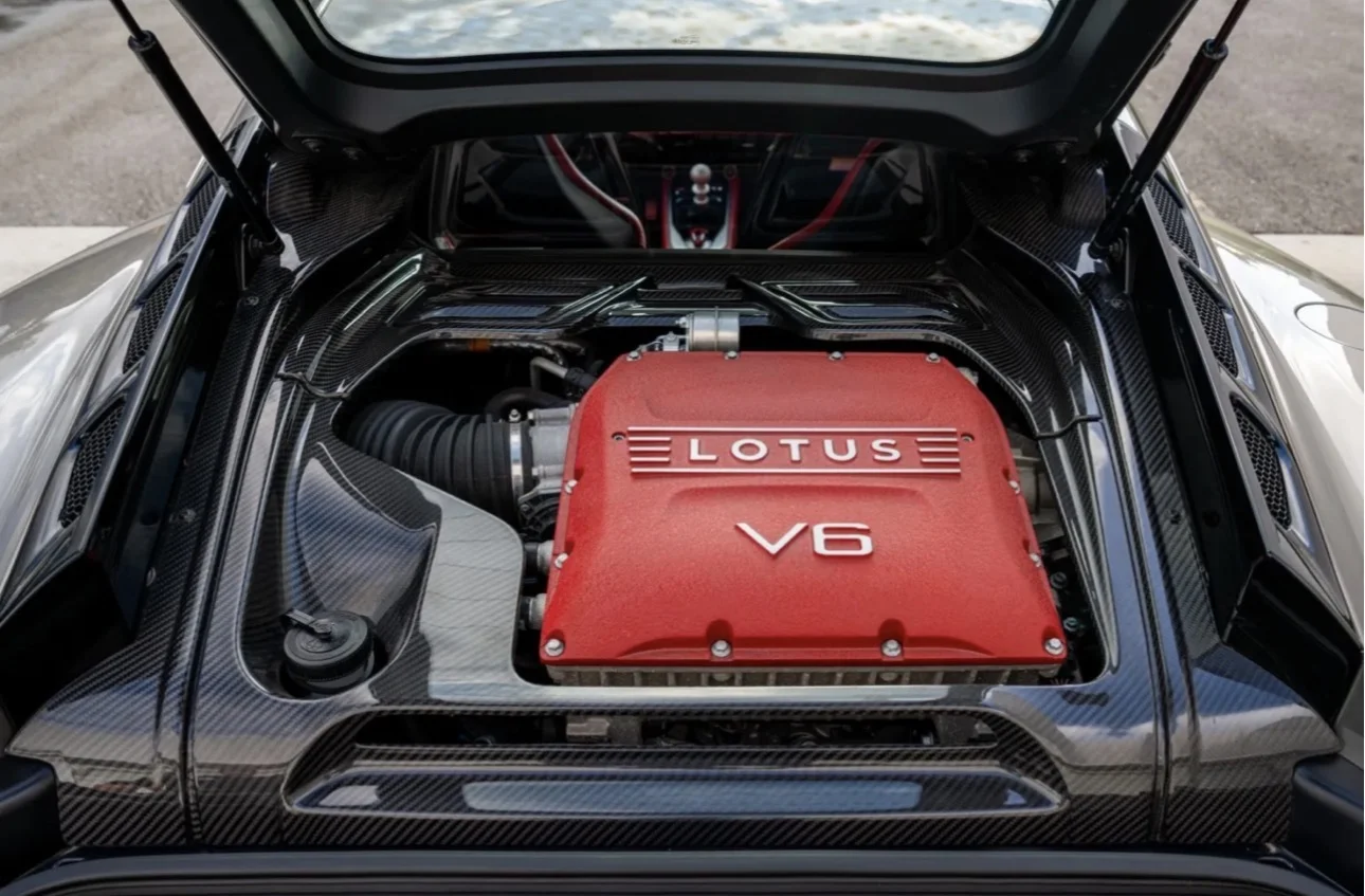 Red Emira V6 engine cover | Lotus Emira Forum