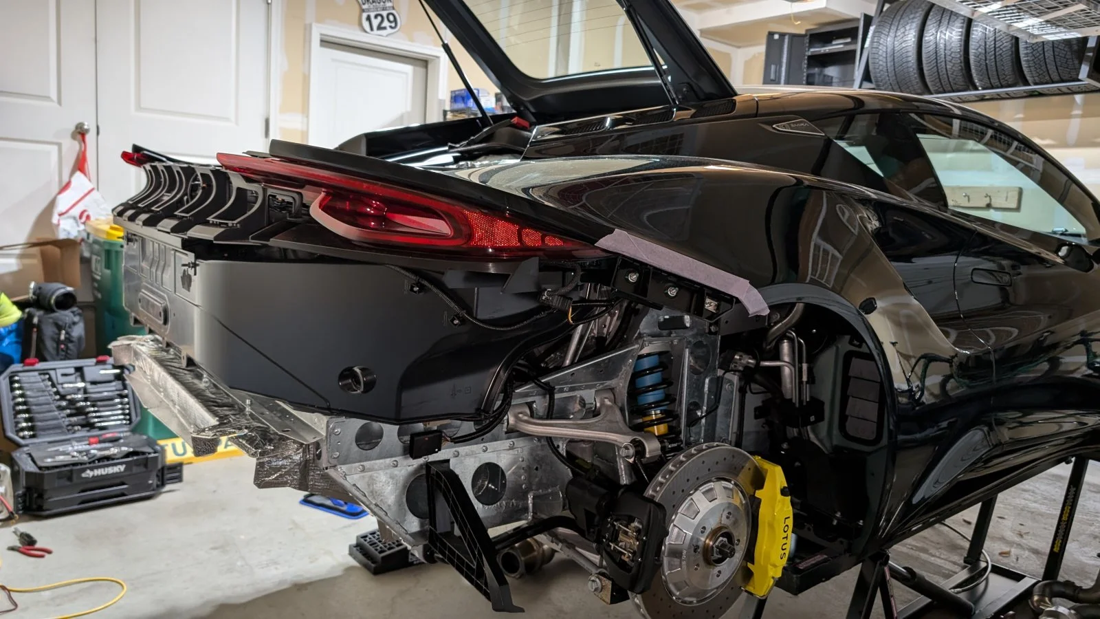 Pictures of V6 Emira with rear bumper off ( believe plastic part ...