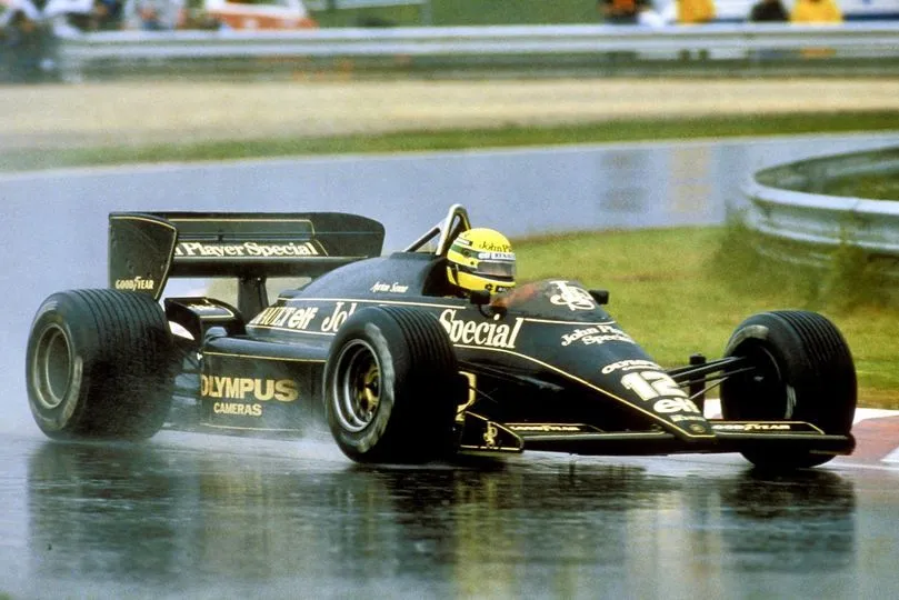 Senna first F1 win Portugal 21 April 1985.webp