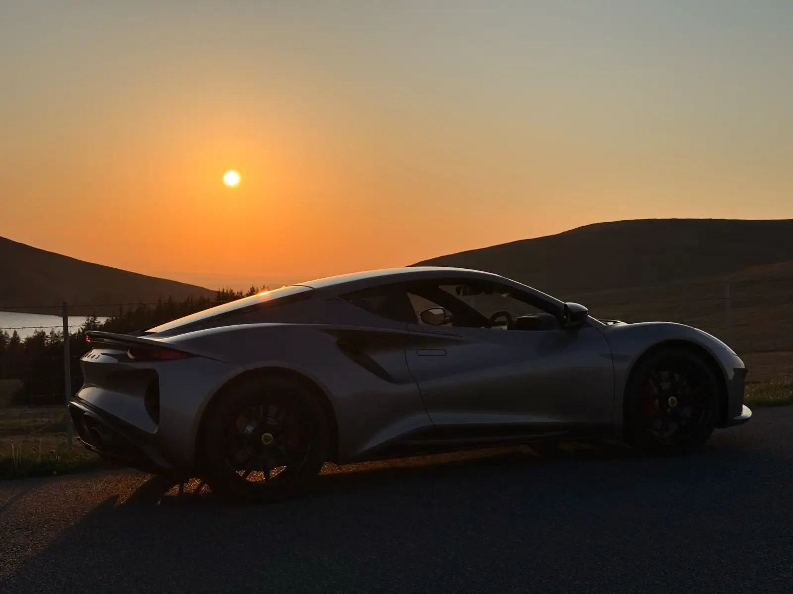 Sunset in the mountains