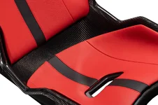 B10 Emira Red leather close up trim.webp
