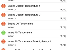 Oil temperature and pressure reading?