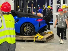 Emira i4 has arrived at Guangzhou Car Expo in China