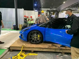 Emira i4 has arrived at Guangzhou Car Expo in China