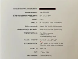 Emira Production Numbers for First Edition in Helthel Yellow ?