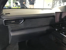 Interior pictures of alcantara and yellow stitching (Seneca Blue show car)