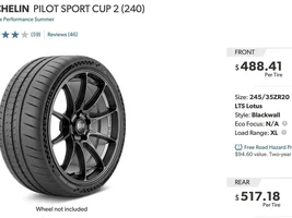 Michelin Pilot Sport Cup 2 issue