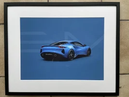 Factory collection framed car photograph