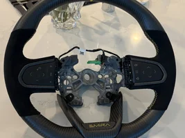 Custom matte carbon & alcantara steering wheel from GRP