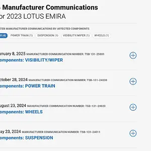 Media 'Screenshot 2025-07-22 at 8.24.02 PM.webp' in category 'Lotus Emira Problems'
