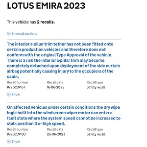 Media 'Screenshot 2025-07-22 at 8.26.39 PM.webp' in category 'Lotus Emira Problems'