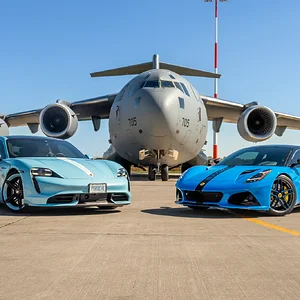 Emira - rubber on the ramp with Porsche.webp