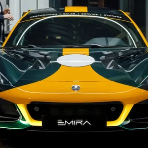 Media 'Hilton Clark Front Mash Up.webp' in category 'Lotus Emira Exterior'
