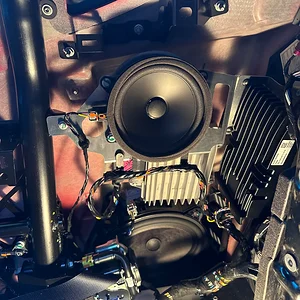 Emira passenger side rear speaker set-up.webp