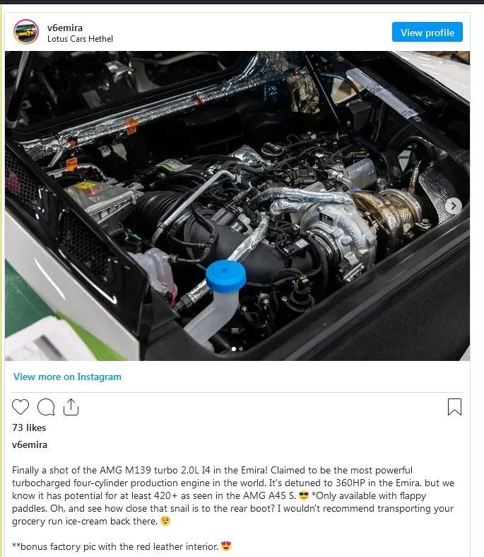 Emira with AMG i4 M139 Engine.jpg Lotus Emira Forum