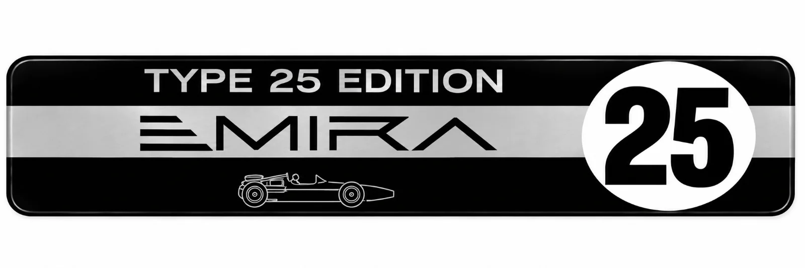 Monochrome Emira Type 25 Racing Badge.webp